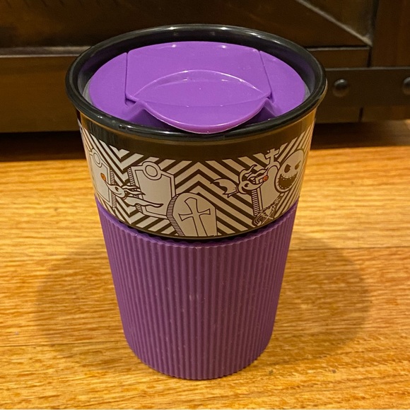 Disney Parks Nightmare Before Christmas Jack Sally‎ Travel Tumbler Purple Lid - Picture 4 of 7